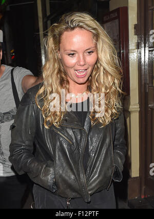 Charlie Brooks pictured leaving Sheridan Smith's birthday party held at century club in London.  Featuring: Charlie Brooks Where: London, United Kingdom When: 25 Jun 2015 Stock Photo