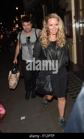 Charlie Brooks pictured leaving Sheridan Smith's birthday party held at century club in London.  Featuring: Charlie Brooks Where: London, United Kingdom When: 25 Jun 2015 Stock Photo