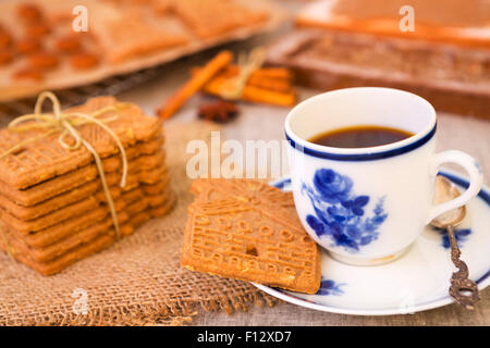 Traditional Dutch gingerbread cookies for sinterklaas evening full ...