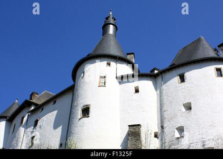 Clervaux. April-21-2009. Castle of Clervaux from the 12th century in Clervaux. Luxembourg Stock Photo