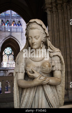 Statue of Marie Antoinette, Basilica of Saint Denis, Paris, France Stock Photo
