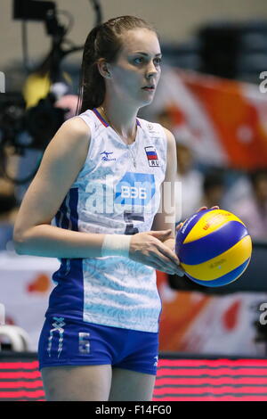 Tokyo, Japan. 27th Aug, 2015. Pasynkova Alevandra (RUS) Volleyball : FIVB Women's World Cup 2015 1st Round between Russia 3-0 Kenya in Tokyo, Japan . © Sho Tamura/AFLO SPORT/Alamy Live News Stock Photo
