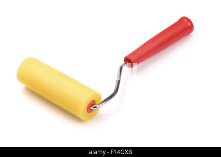 New paint roller isolated on white Stock Photo