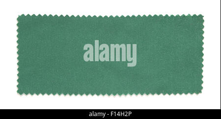 green fabric swatch samples isolated on white background Stock Photo