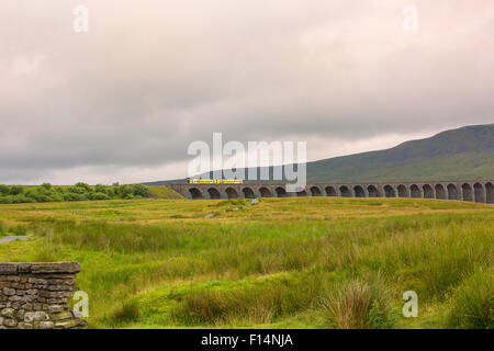 Famous Ribblehead Viaduct in Yorkshire Dales National Park Stock Photo