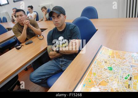 Italy, Camp Ederle US Army base in Vicenza, Education Center for just coming soldiers for the knowledge of  Italian  territory Stock Photo