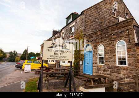 Goathland hotel building Aidensfield arms heartbeat pub exterior North Yorkshire UK England Stock Photo