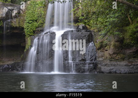 Main Waterfall on Koh Kut (ko kood) island Stock Photo