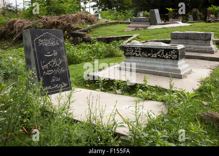 India, Jammu & Kashmir, Srinagar, Kathi Darwaza, Moslem graves Stock Photo