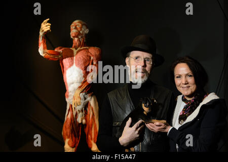 Berlin, Germany, Gunther von Hagens and his wife Stock Photo
