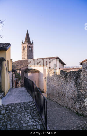 Santa Maria dei Domenicani is a small, 15th-century, Roman Catholic church, located inside the Scaliger walls near Piazza dell’A Stock Photo