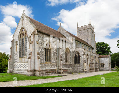 All Saints Church, Burnham Thorpe, Norfolk, UK - Nelson's father was rector & Nelson was born in the village rectory (now gone) Stock Photo