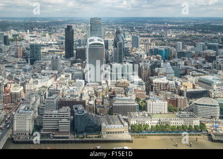 An aerial view of the city of London, England. Stock Photo