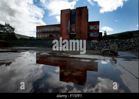 The relics of the former Hoover factory in Merthyr, south Wales, UK Stock Photo