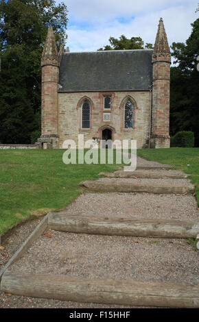 Moot or ‘Boot’ Hill, Scone Palace, Perthshire, Scotland Stock Photo