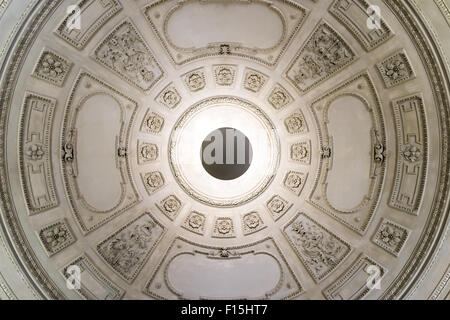 Vintage Room Ceiling In Old Building Stock Photo