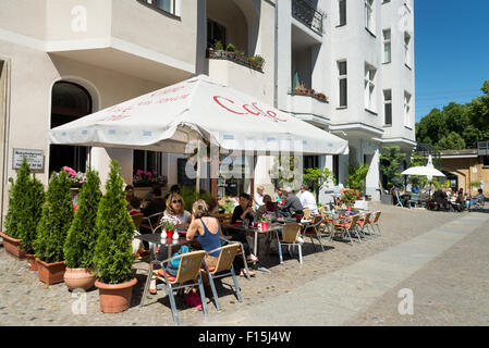 Upmarket restaurants in Knesebeckstrasse in the Charlottenburg district, Berlin, Germany Stock Photo