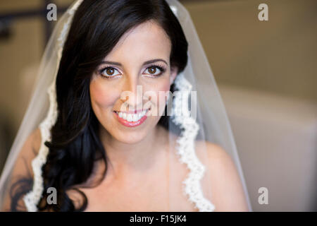 Portrait of Bride on Wedding Day Stock Photo