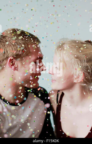 Nude couple kissing in shower Stock Photo - Alamy