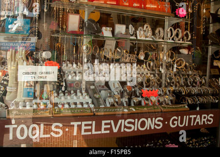 Pawn Shop on Mission Street in The Mission in San Francisco, California. Stock Photo