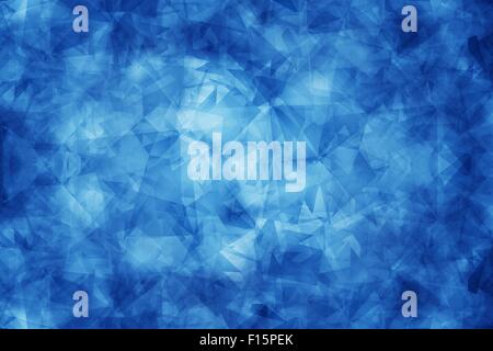Frozen Ground Abstract Blue Pattern Background. Dark Blue Backdrop Abstraction Stock Photo