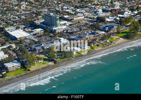 Orewa, Hibiscus Coast, North Auckland, North Island, New Zealand - aerial Stock Photo