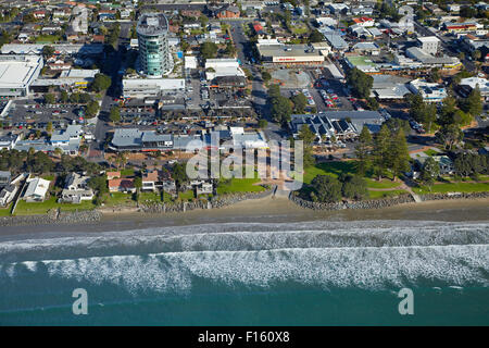 Orewa, Hibiscus Coast, North Auckland, North Island, New Zealand - aerial Stock Photo