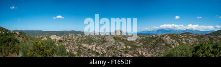 Rocky landscape, Agriates Desert, Desert des Agriates, Santo-Pietro-di-Tenda, Corsica, France Stock Photo