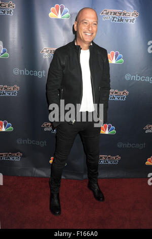 New York City. 26th Aug, 2015. Howie Mandel attends the 'America's Got Talent' post-show red carpet at Radio City Music Hall on August 26, 2015 in New York City./picture alliance © dpa/Alamy Live News Stock Photo