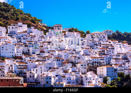 Casares, white village in Andalusian Mountains, Spain Stock Photo
