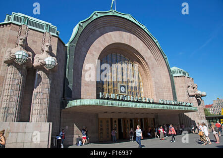 Helsinki Central Railway Station. Stock Photo