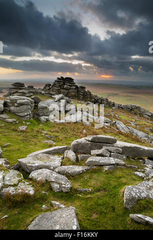 Rough Tor  Bodmin Moor; Cornwall; UK Stock Photo
