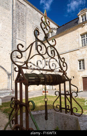 Bassac Abbey, Poitou Charentes, south west France Stock Photo