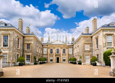 The front of Althorp house, seat of Earl Spencer and childhood home of Princess Diana, Northamptonshire, England, UK Stock Photo