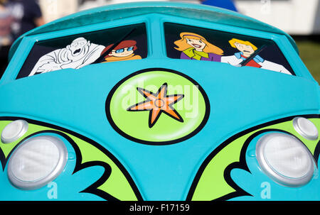 Scooby doo children's peddle mystery machine Miniature van Stock Photo