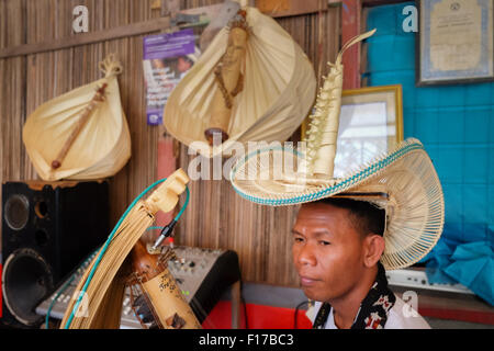 Jack Pah, traditional sasando musician. Stock Photo