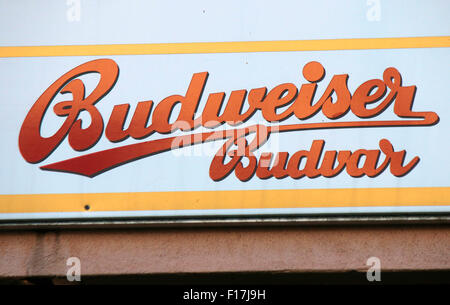 Markennamen: 'Budweiser Budvar', Berlin. Stock Photo