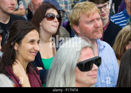 Sheffield, UK, 29th August 2015. Jeremy Corbyn at The Crucible Theatre Sheffield for a Labour Party Leadership campaign rally. Credit:  Jeremy Abrahams / Alamy Live News Stock Photo