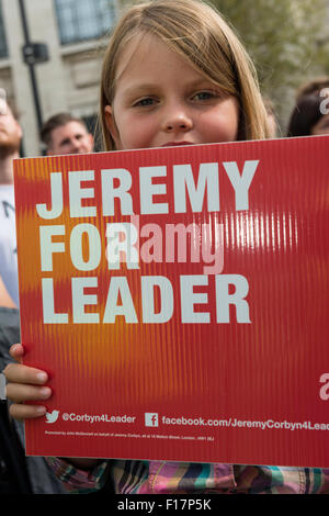 Sheffield, UK, 29th August 2015. Jeremy Corbyn at The Crucible Theatre Sheffield for a Labour Party Leadership campaign rally. Credit:  Jeremy Abrahams / Alamy Live News Stock Photo