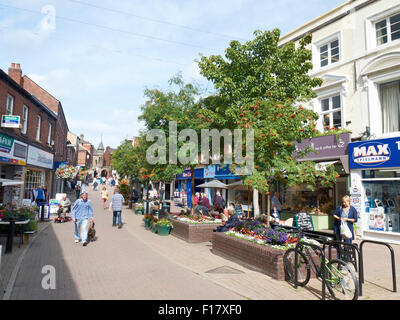 View into Bridge Street Congleton Cheshire UK Stock Photo