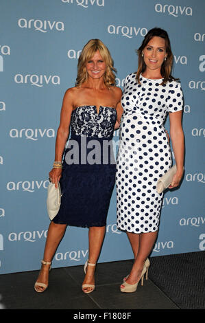 London, UK, 8 July 2015, Isabel Webster & Jacquie Beltrao attends the Arquiva commercial Radio Awards at the Camden Roundhouse. Stock Photo