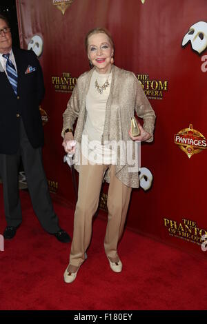 'The Phantom of the Opera' held at The Hollywood Pantages Theatre - Arrivals  Featuring: Anne Jeffreys Where: Los Angeles, California, United States When: 18 Jun 2015 Stock Photo