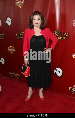 'The Phantom of the Opera' held at The Hollywood Pantages Theatre - Arrivals  Featuring: Renee Lawless Where: Los Angeles, California, United States When: 18 Jun 2015 Stock Photo