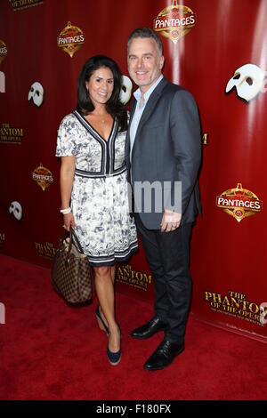 'The Phantom of the Opera' held at The Hollywood Pantages Theatre - Arrivals  Featuring: Sean Valentine Where: Los Angeles, California, United States When: 18 Jun 2015 Stock Photo
