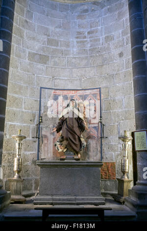 Avila, SPAIN - 10 august 2015: Inside view of the Cathedral in Avila, Inside view of the Cathedral in Avila Stock Photo