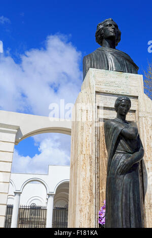 Mihai Eminescu Statue, Constanta, Dobruja Region, Romania Stock Photo