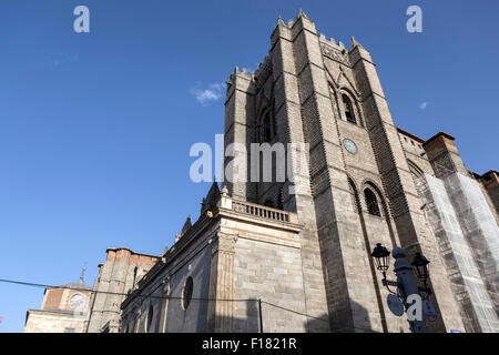 Catedral of Avila,  first gothic cathedral in Spain, Europe Stock Photo