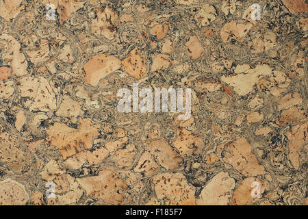 Light brown cork-wood panel - background Stock Photo