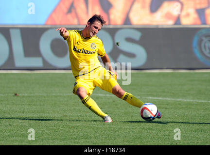 New York, USA. 29th Aug, 2015. Ethan Finlay (13) in action during an MLS match against NYCFC, at Yankee Stadium in New York, New York. Credit:  Cal Sport Media/Alamy Live News Stock Photo