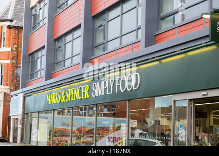 Marks and Spencer simply food store in Lytham St Annes,Blackpool, Lancashire,England Stock Photo